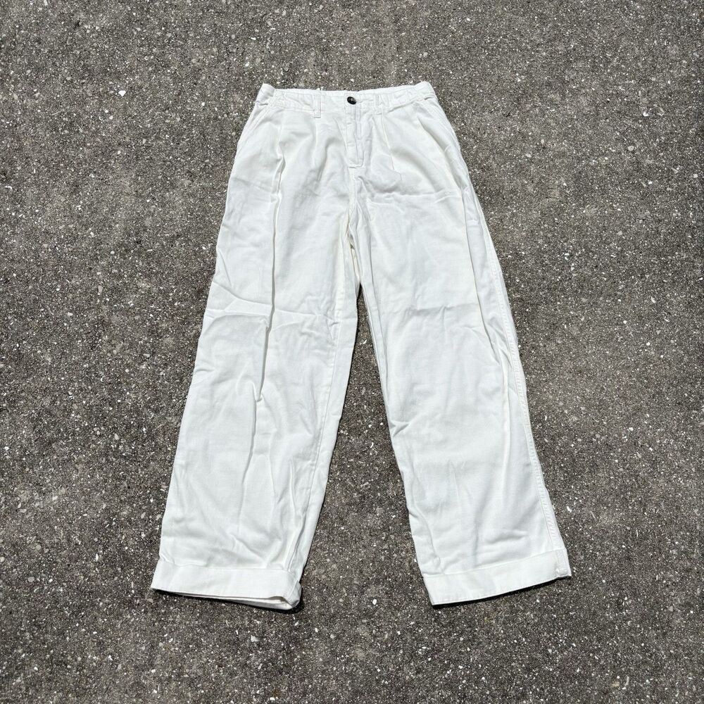 Free People Addy Chino Trousers Womens Size 0 (28 Waist) Wide Relaxed Slouchy
